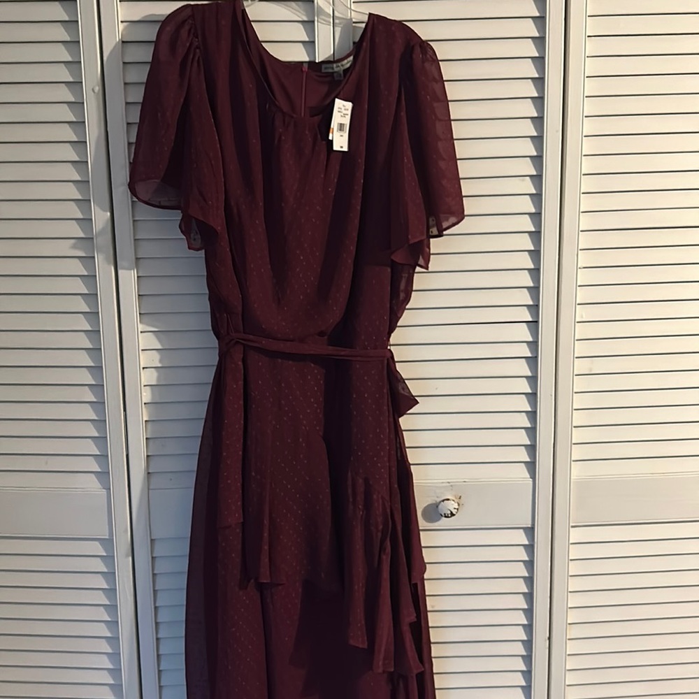 Plus Size Mulberry Fit and Flare Dress